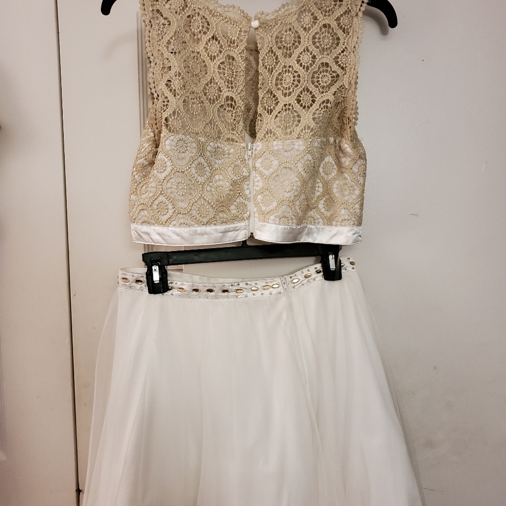 Formal 2 piece skirt set